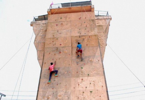 State level rock climbing camp held at Badharghat